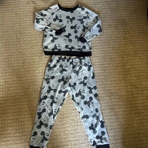 Gray Mickey Mouse Pajamas